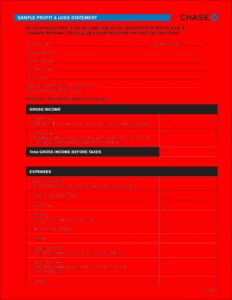 Profit And Loss Statement Templates