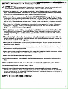 Proform 730 Treadmill Manual