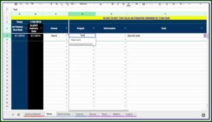 Project Management Google Sheets Template Free