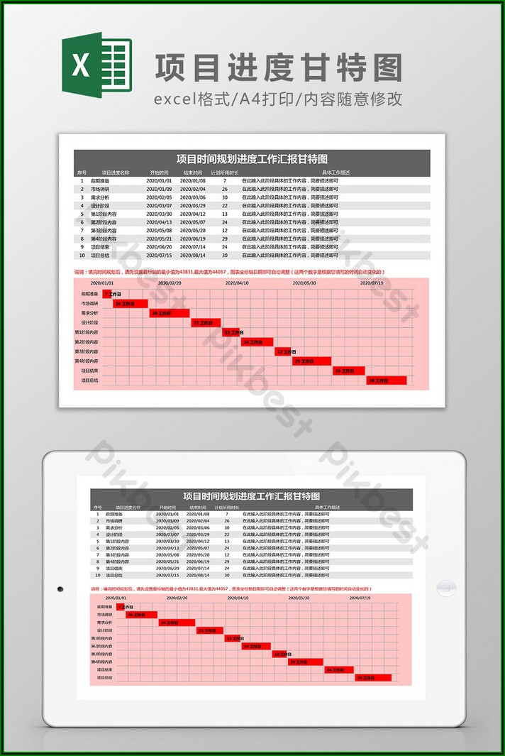 Project Progress Report Template Excel Download