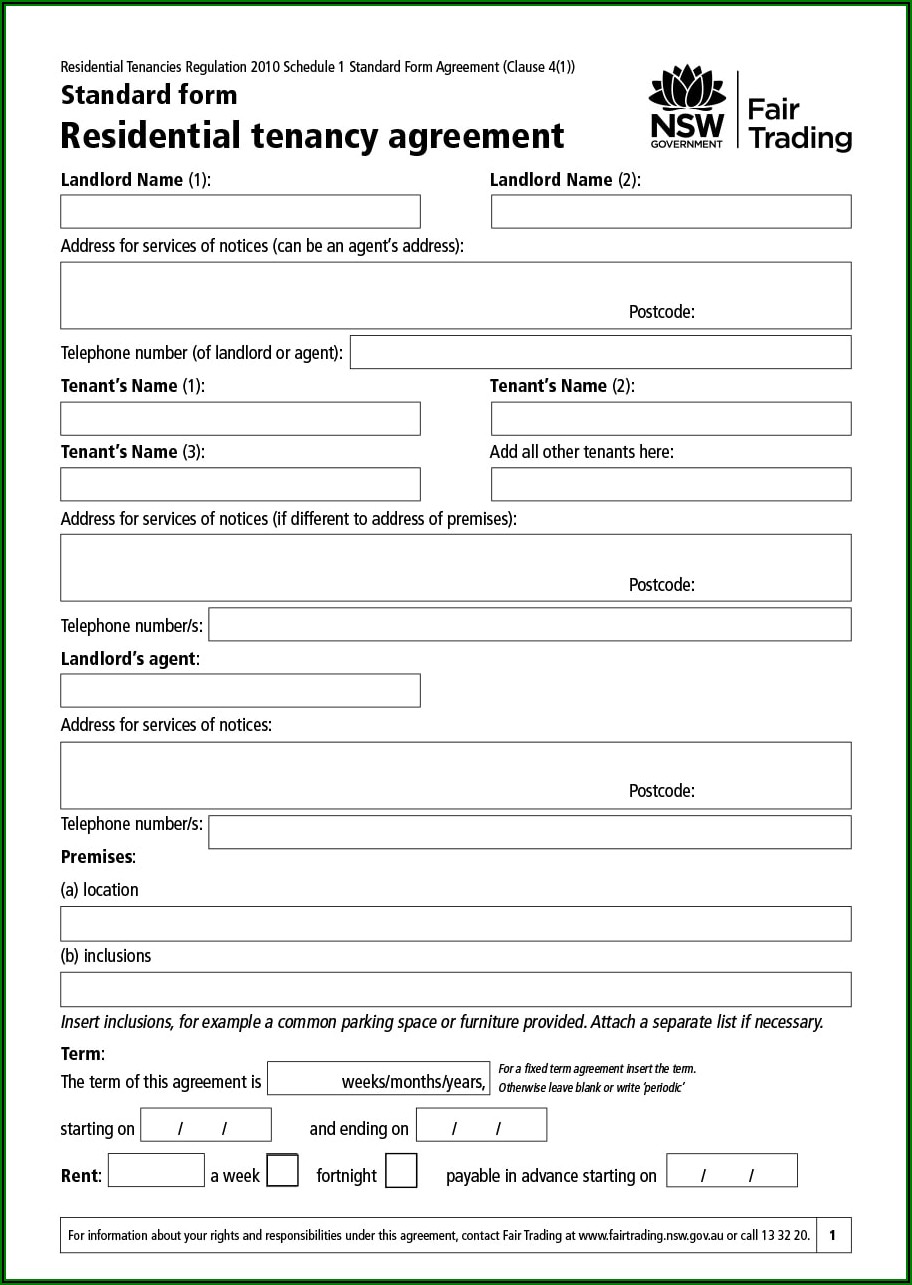 Property Rental Contract Template Uk