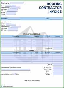 Roofing Estimate Template Software