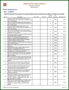 Roofing Invoice Sample