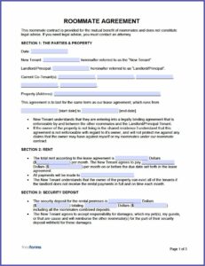 Room Agreement Template