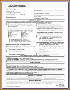 Roth Ira Distribution Form