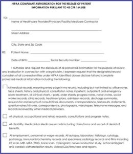 Sample Hipaa Release Form For Employers