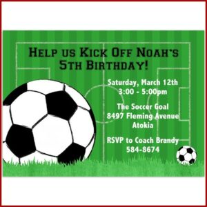 Soccer Birthday Invitation Template