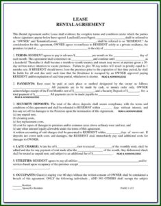 Storage Rental Agreement Template Uk