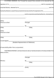 Surety Bond Form Pdf