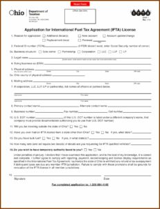 Texas Ifta Form Pdf