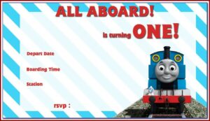 Thomas The Tank Engine Invitation Templates Free