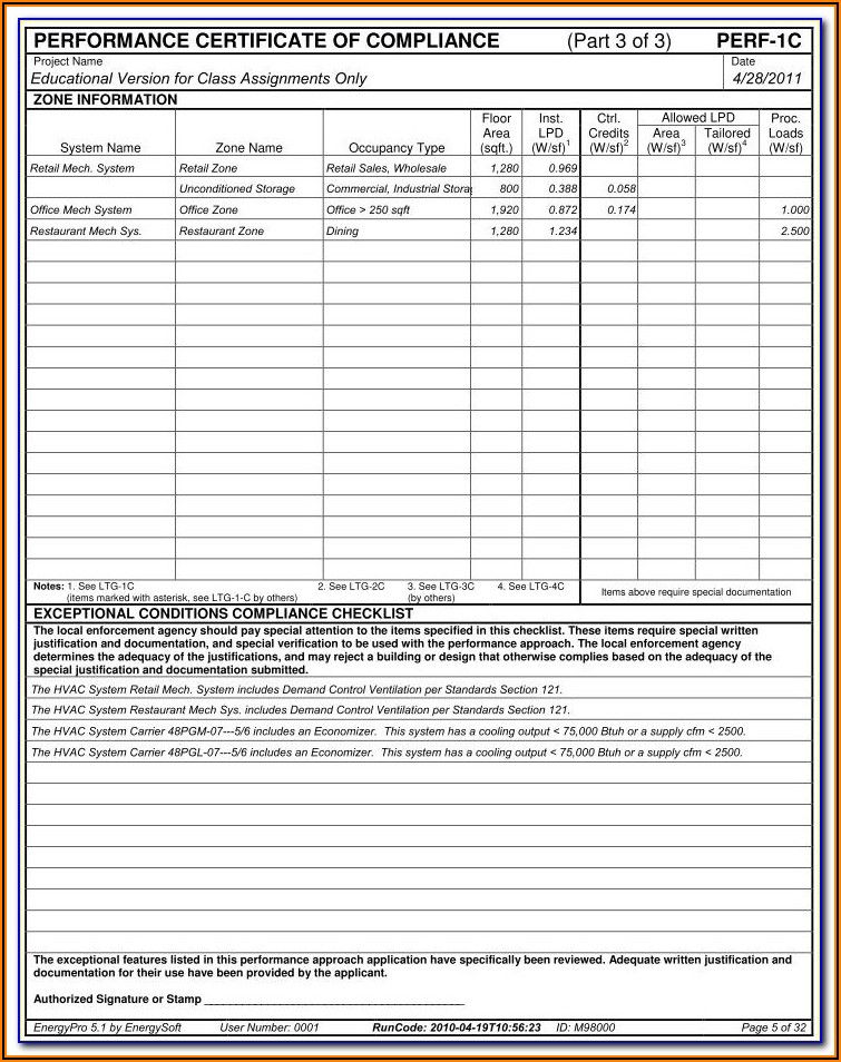 Title 24 Compliance Forms