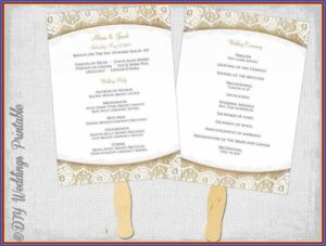 Traditional Wedding Reception Program Examples
