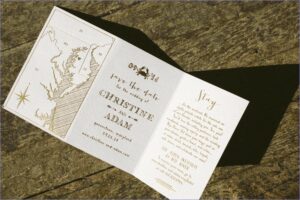Tri Fold Wedding Invitations Template