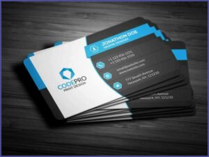 Two Sided Business Card Template Word