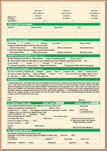 Union Bank Credit Card Application Form