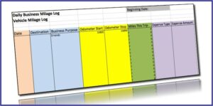 Vehicle Mileage Log Sample