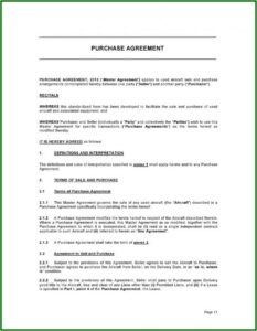Vehicle Purchase Agreement Form