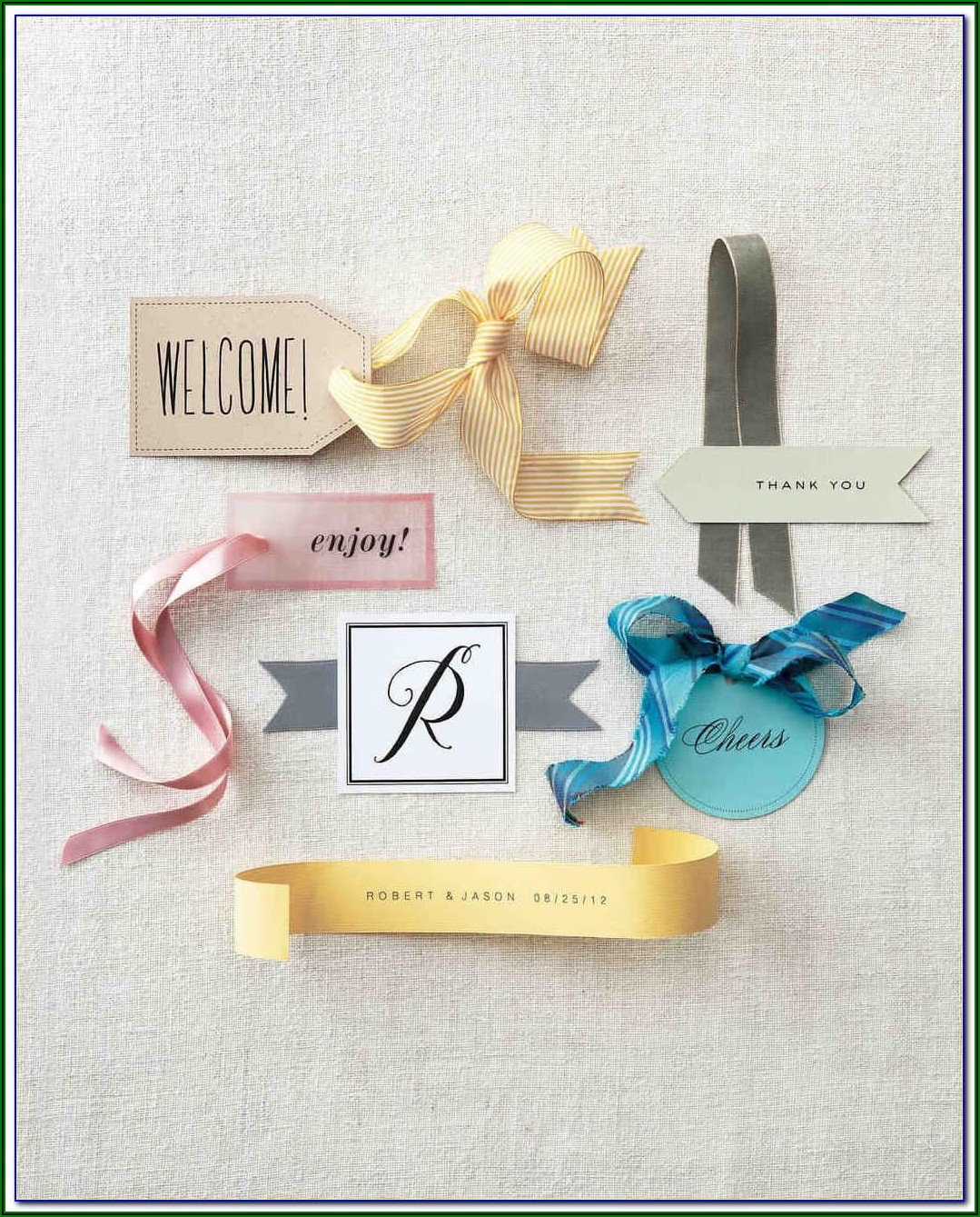 Wedding Favour Tags Template Free