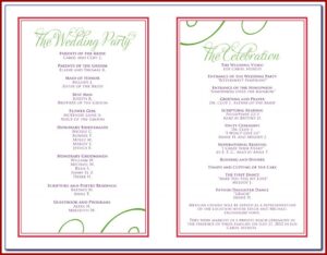 Wedding Itinerary Template Excel