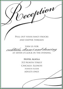 Wedding Rehearsal Dinner Invitations Templates Free