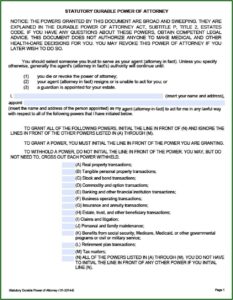 Where Can I Get A Durable Power Of Attorney Form