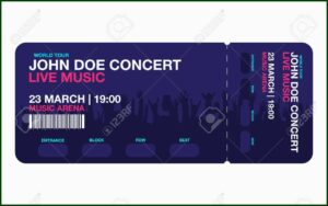Word Template For Concert Tickets