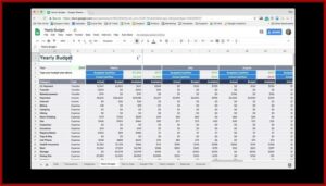 Yearly Home Budget Planner Excel