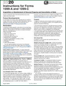 1099 Debt Forgiveness Form