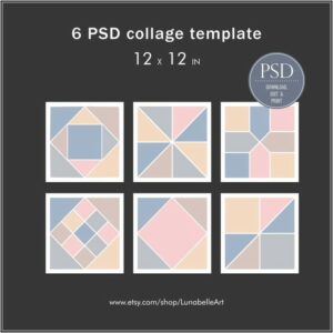 12 Photo Collage Template