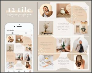 12 Photo Collage Template Psd