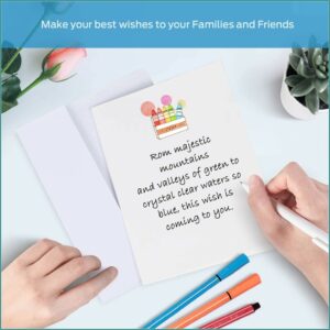 5 X 5 White Cards And Envelopes