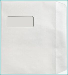 9x12 Booklet Window Envelope Template