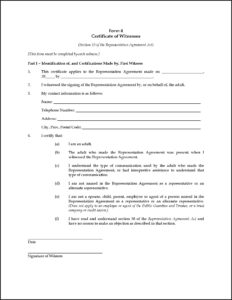 Advance Care Directive Forms Bc