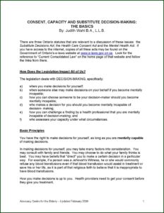 Advance Care Directive Forms Ontario