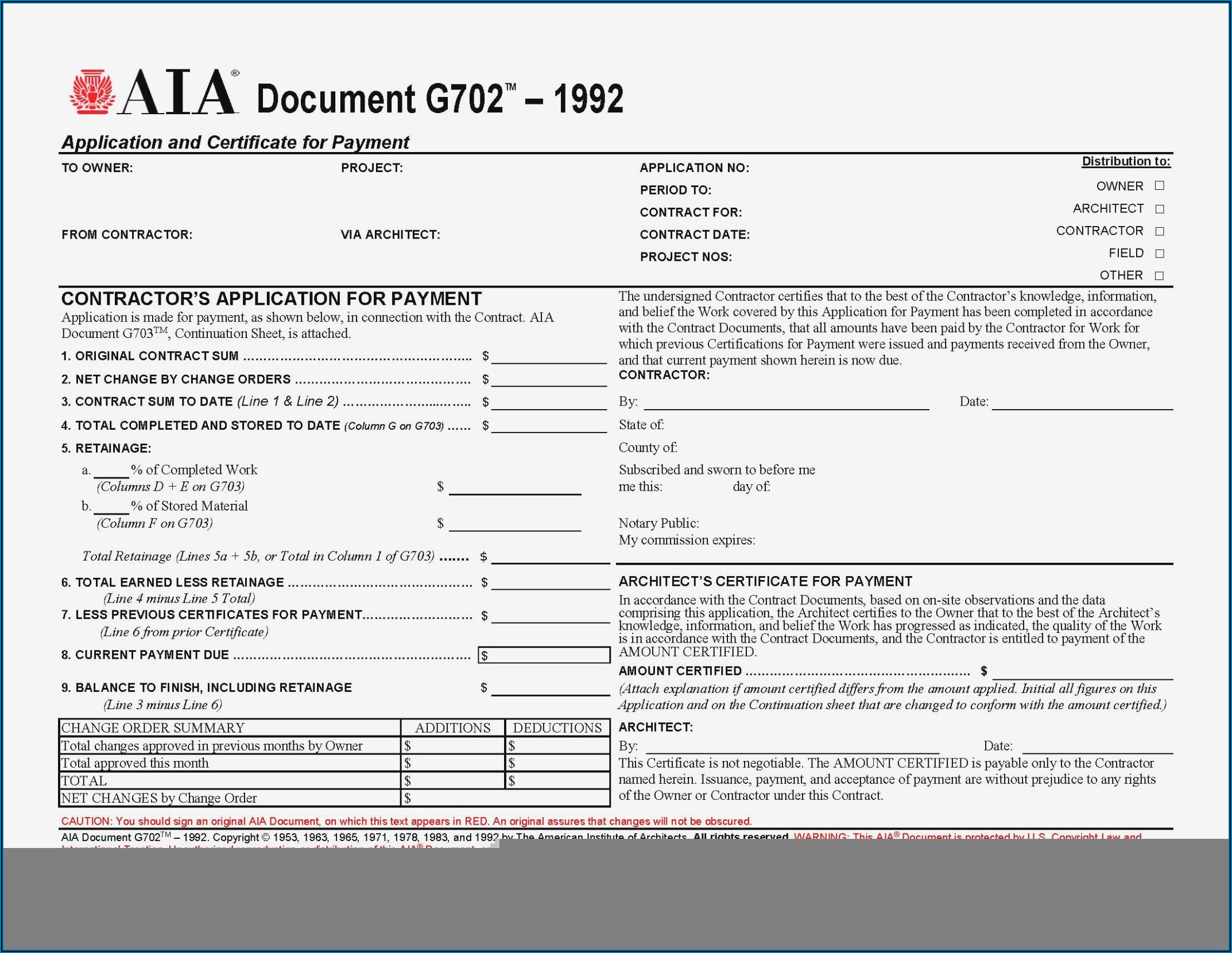 Aia G702 Excel Form