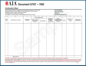Aia G702 Excel Template