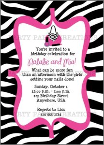 Animal Print Invitations Templates