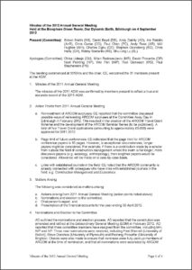 Annual General Meeting Minutes Format
