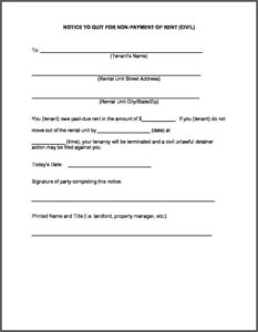 Arkansas Eviction Notice Form