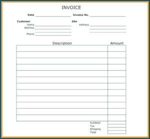 Australian Invoice Template Download