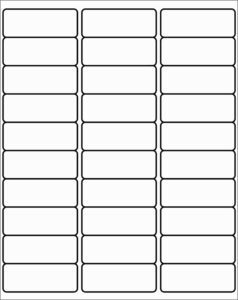 Avery Return Label Template 5160