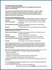 Balanced Business Scorecard Examples
