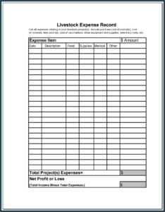Beef Cattle Record Keeping Forms