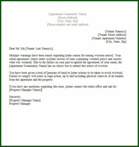 Blank Eviction Notice Form Free