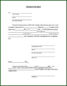 Blank Eviction Notice Template