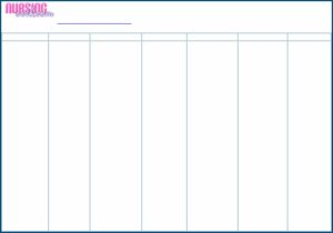 Blank Nursing Care Plans Templates