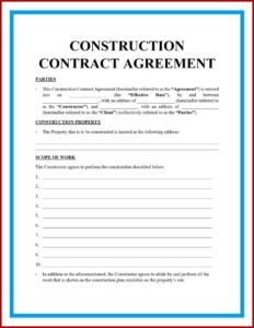 Builders Contracts Templates