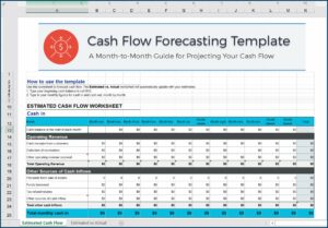 Cash Flow Forecast Template Excel