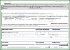 Cdl Medical Card Forms